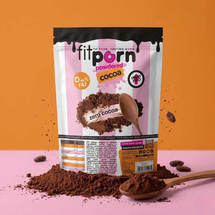 Cacao in polvere Zero Zuccheri Low Fat 150g - Fitporn® - Healthy Food, Looking Good.