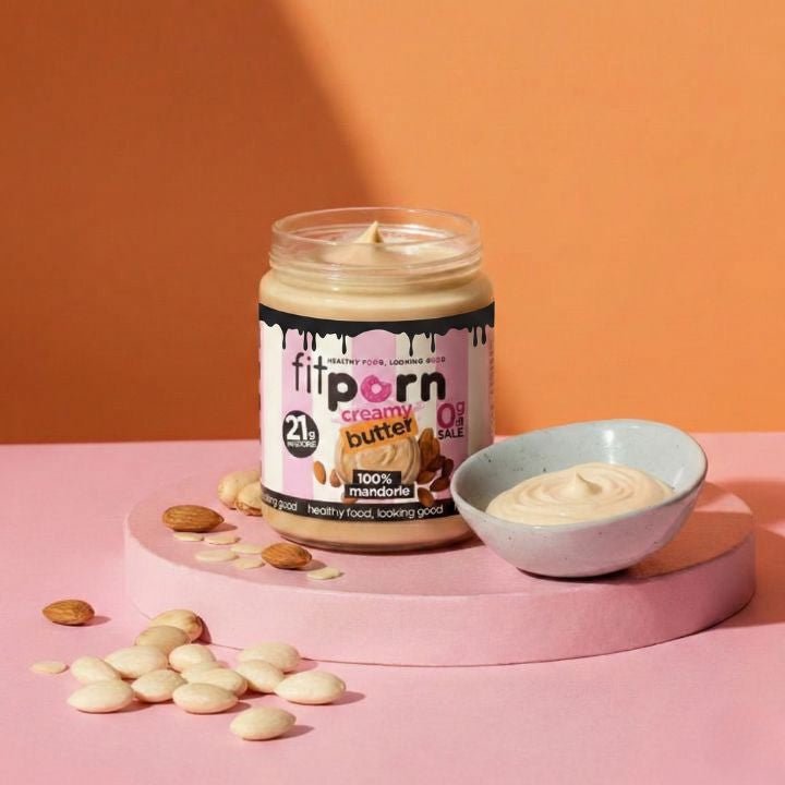 Crema di mandorle 100% - Cremosa - Fitporn® - Healthy Food, Looking Good.