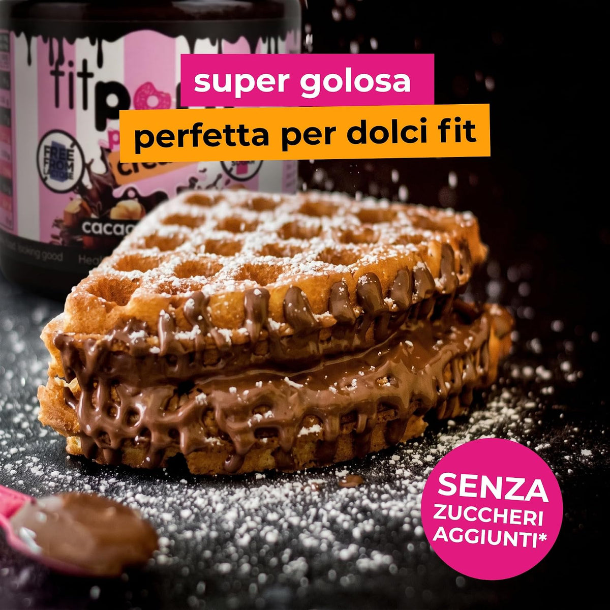 Crema proteica Cacao e Nocciole Senza Lattosio 200g - Fitporn® - Healthy Food, Looking Good.