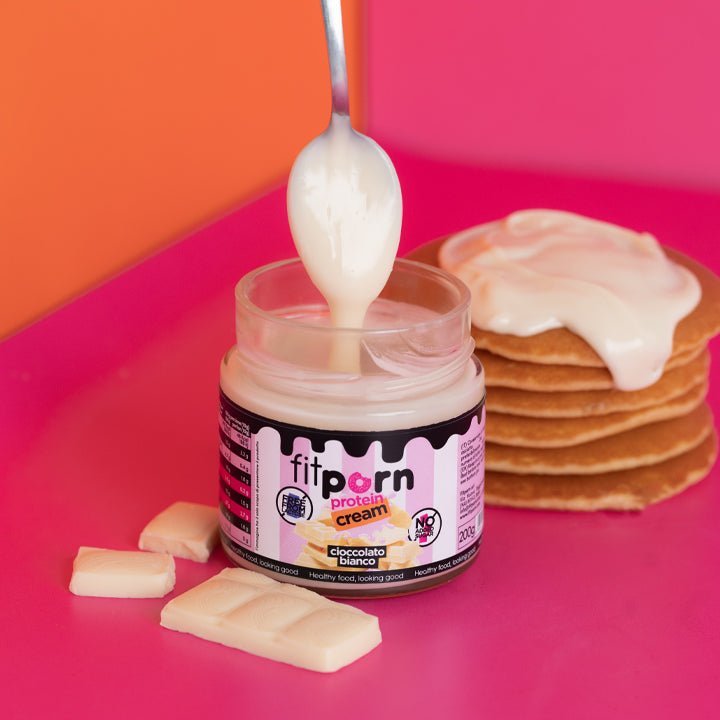 Crema proteica Cioccolato Bianco Senza Lattosio - Fitporn® - Healthy Food, Looking Good.