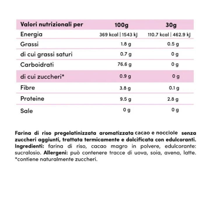 Farina di Riso Aromatizzata (Crema di Riso) 750g - Fitporn® - Healthy Food, Looking Good.
