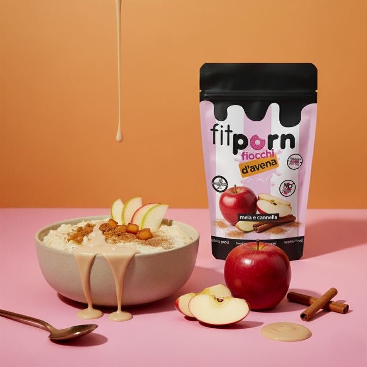 Fiocchi di avena baby aromatizzati Mela e Cannella 750g - Fitporn® - Healthy Food, Looking Good.