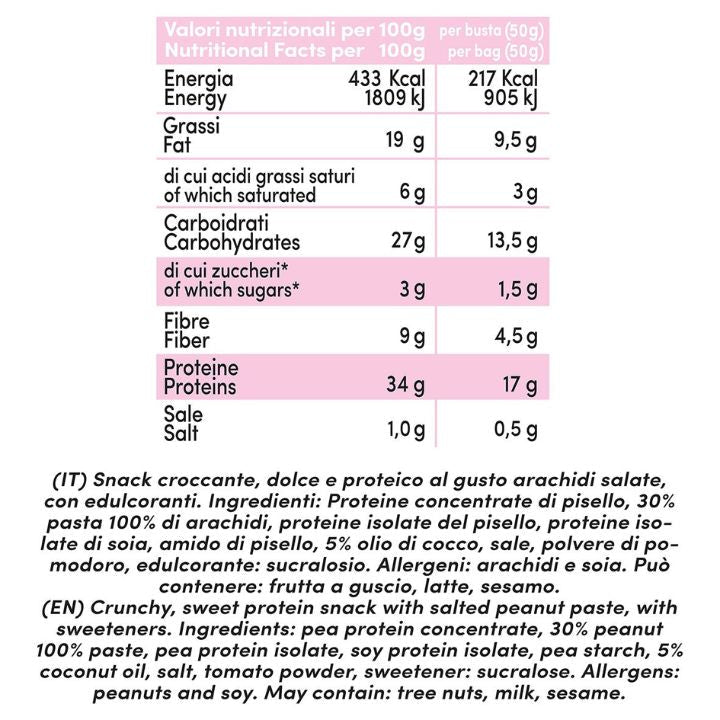 Protein Puffs snack croccante al peanut butter 6x50g - Fitporn® - Healthy Food, Looking Good.
