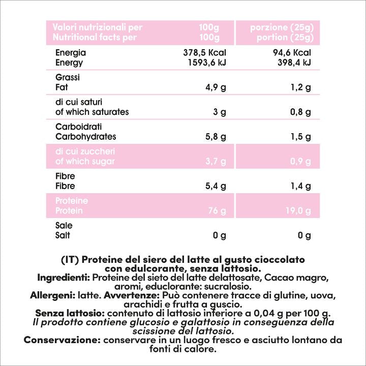 Whey Protein senza lattosio 500g - Fitporn® - Healthy Food, Looking Good.