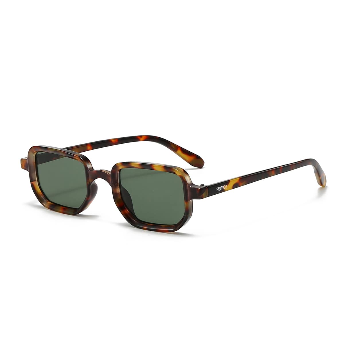 occhiali da sole thin tortoise dark green fitporn panthos