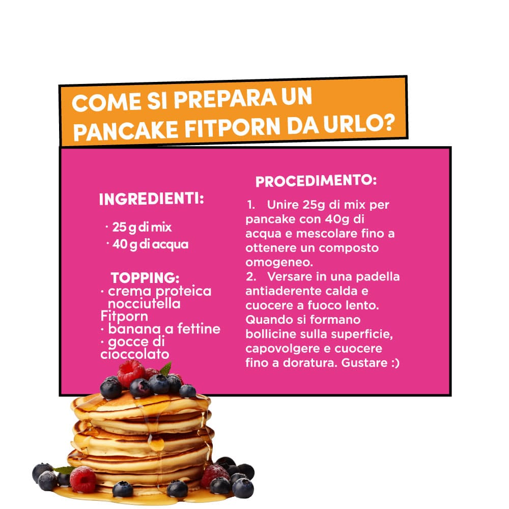 Protein Pancake Mix Senza Zuccheri - Original 500g - Fitporn® - Healthy Food, Looking Good.