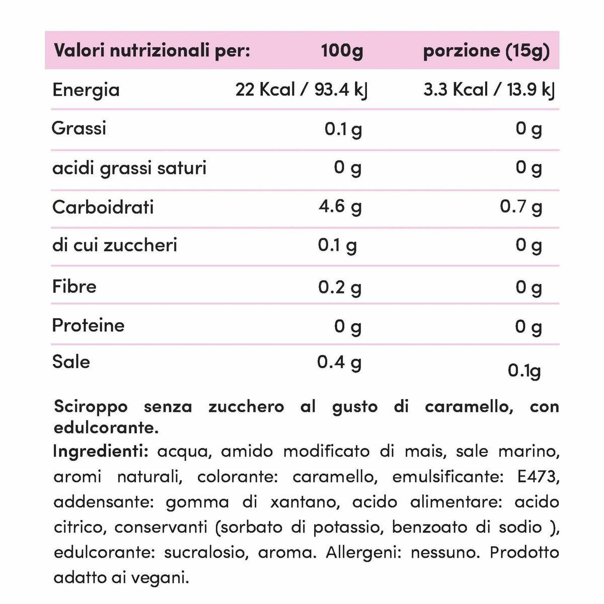 Syrup Zero al Caramello 425g - Fitporn® - Healthy Food, Looking Good.