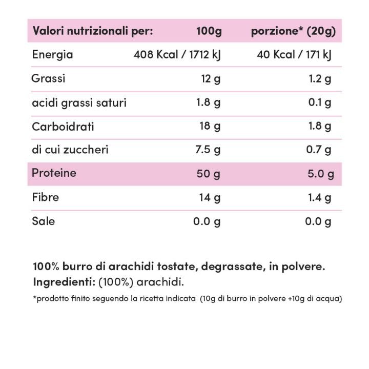 Burro di Arachidi in Polvere Low Fat 150g - Fitporn® - Healthy Food, Looking Good.