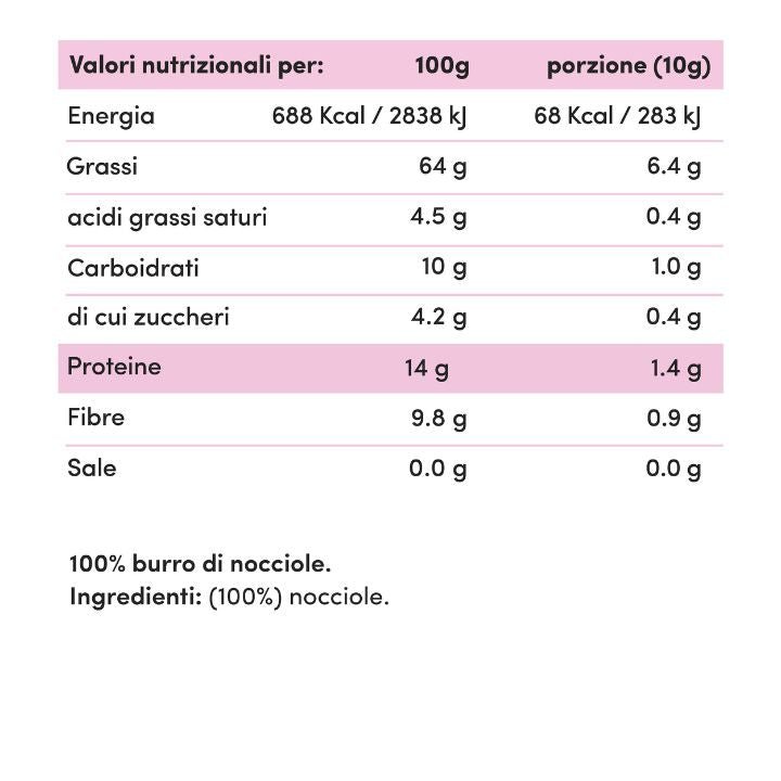 Burro di nocciole 200g - Fitporn® - Healthy Food, Looking Good.