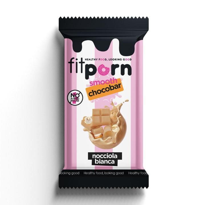 Chocobar Cioccolato alla Nocciola Bianca 50g - Fitporn® - Healthy Food, Looking Good.