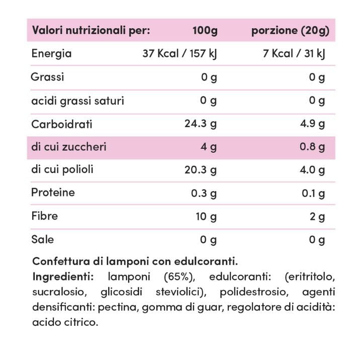 Confettura Extra Zero 260g - Fitporn® - Healthy Food, Looking Good.