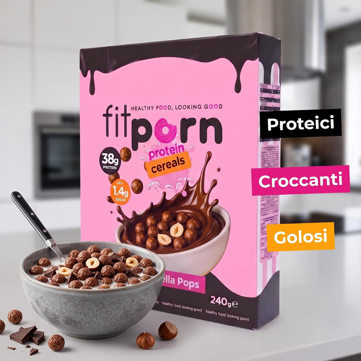 Cereali Proteici Senza Zuccheri 240g - Fitporn® - Healthy Food, Looking Good.