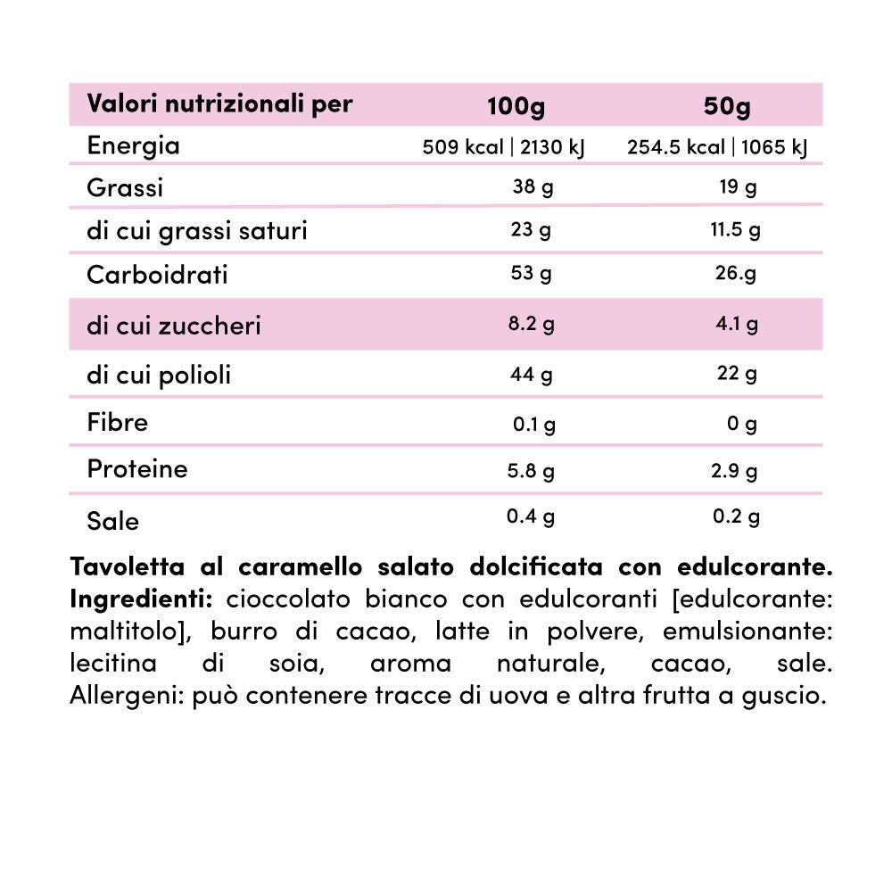 Chocobar Cioccolato al Caramello Salato 50g - Fitporn® - Healthy Food, Looking Good.