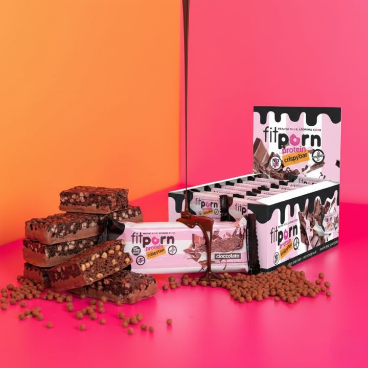 Confezione Protein Crispybar 12X40g - Fitporn® - Healthy Food, Looking Good.
