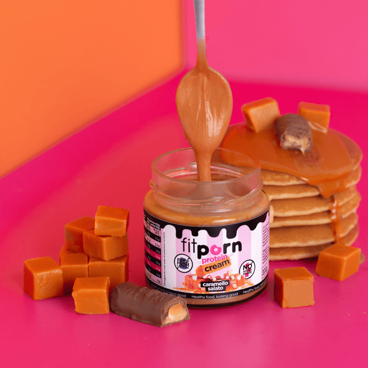 Crema proteica al Caramello Salato Senza Lattosio - Fitporn® - Healthy Food, Looking Good.