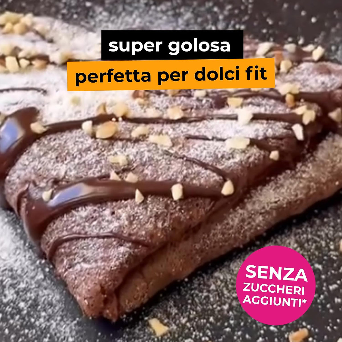 Crema proteica Cioccolato Fondente 70% Senza Lattosio 200g - Fitporn® - Healthy Food, Looking Good.