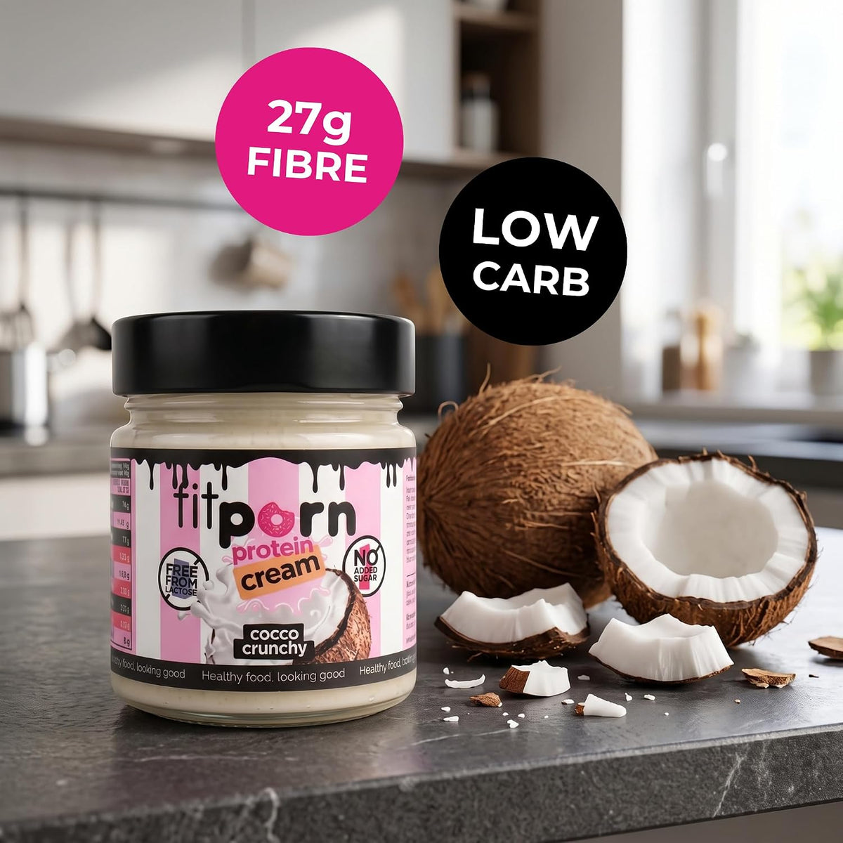 Crema proteica Cocco Senza Lattosio 200g - Fitporn® - Healthy Food, Looking Good.