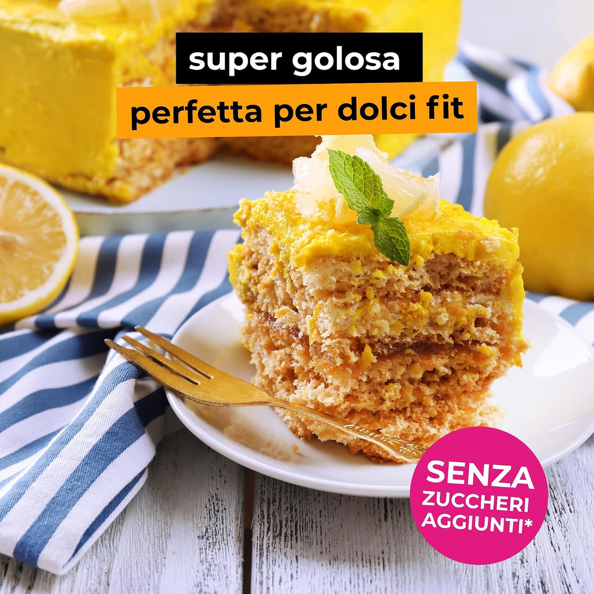 Crema proteica Delizia al Limone Senza Lattosio 200g - Fitporn® - Healthy Food, Looking Good.