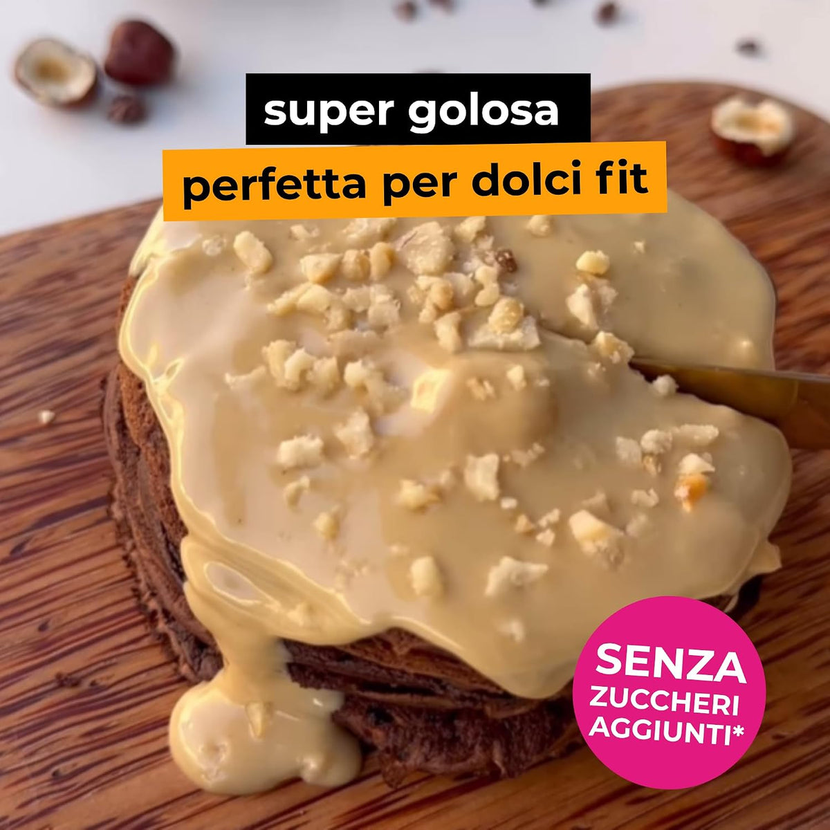 Crema proteica Nocciola Bianca Senza Lattosio 200g - Fitporn® - Healthy Food, Looking Good.