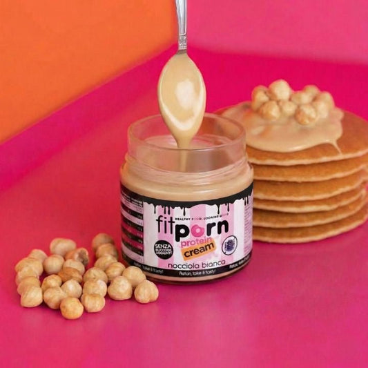 Crema proteica Nocciola Bianca Senza Lattosio - Fitporn® - Healthy Food, Looking Good.