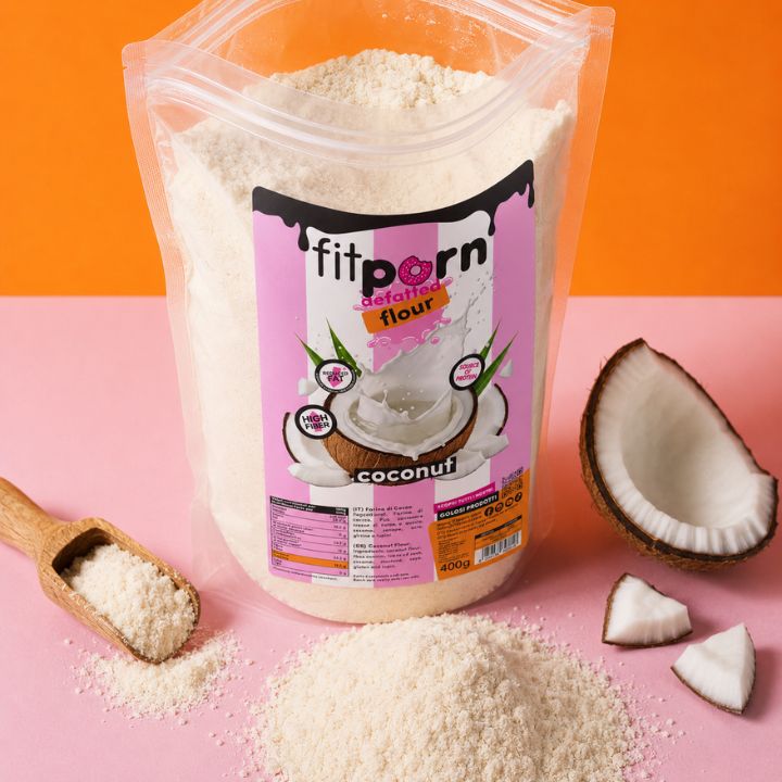 Farina di cocco low-fat 400g - Fitporn® - Healthy Food, Looking Good.