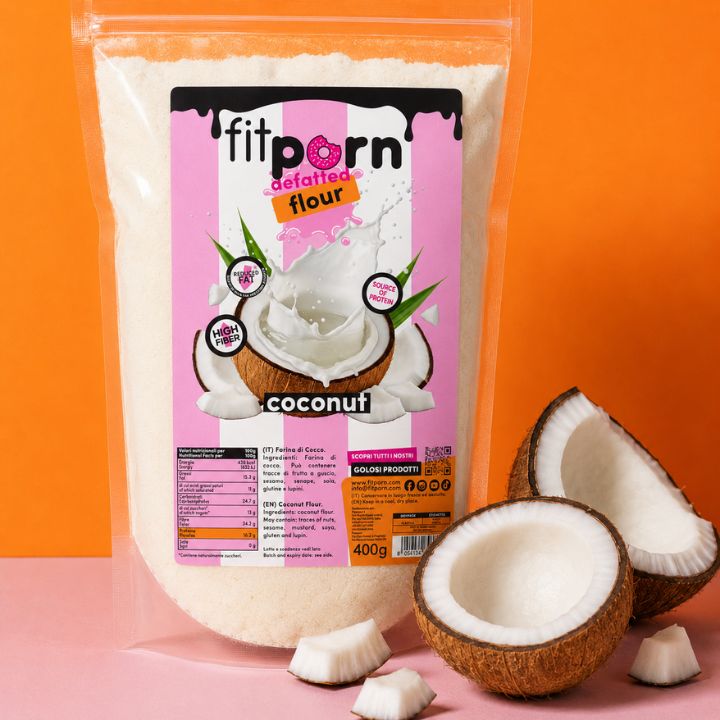 Farina di cocco low-fat 400g - Fitporn® - Healthy Food, Looking Good.