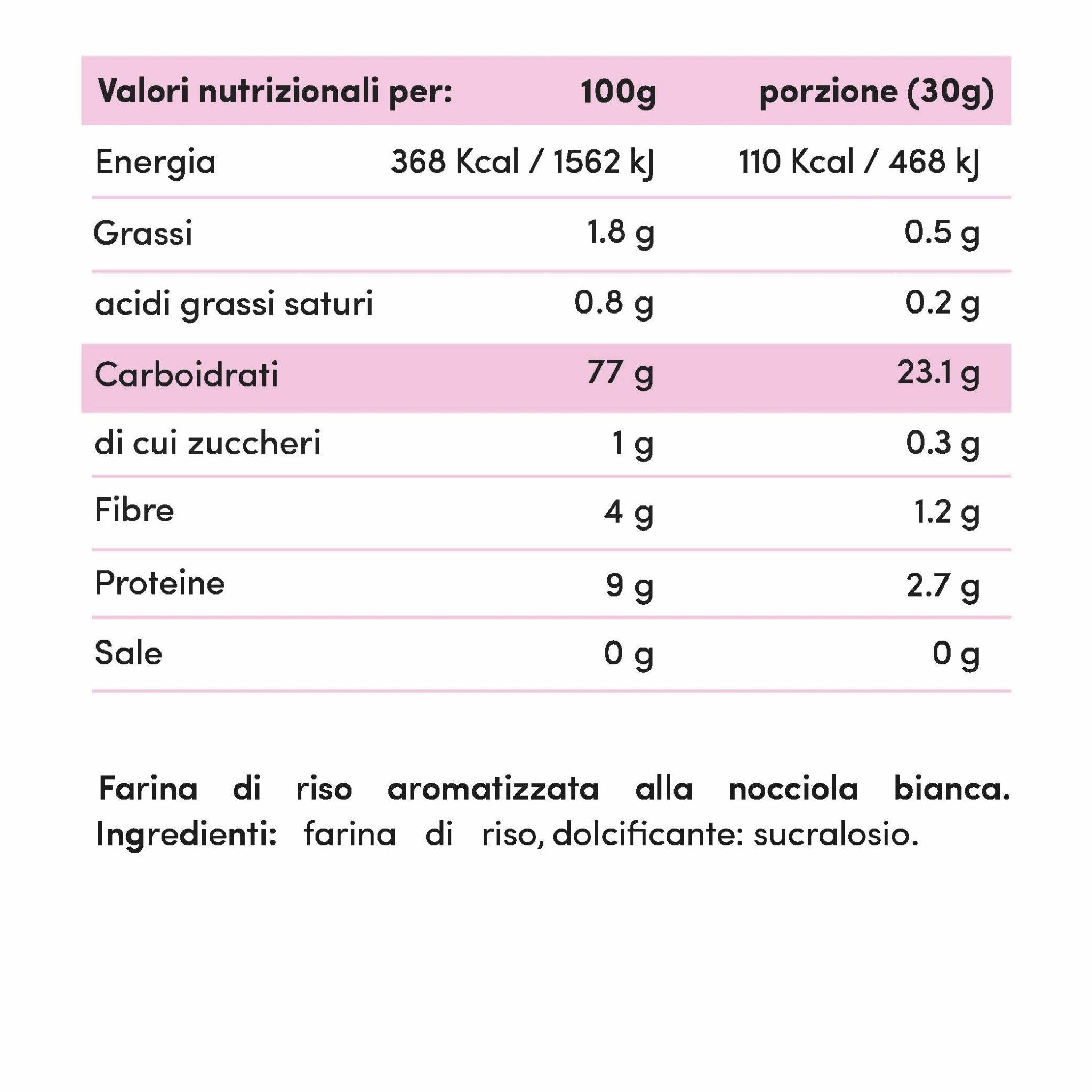 Farina di Riso Aromatizzata (Crema di Riso) 750g - Fitporn® - Healthy Food, Looking Good.