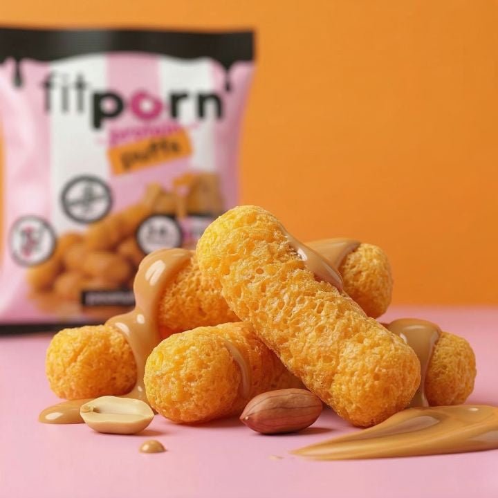 Protein Puffs peanut butter 6x50g - Fitporn® - Healthy Food, Looking Good.