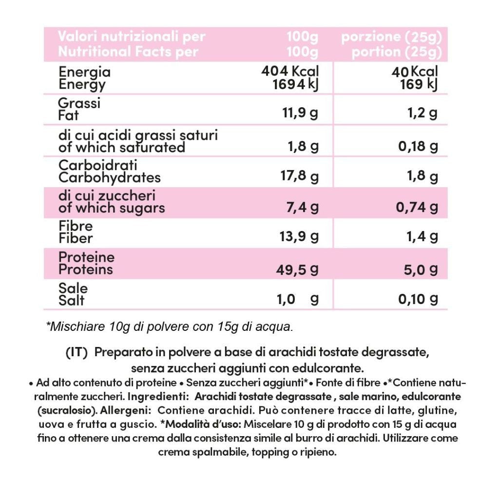 Peanut Butter in Polvere Low Fat 150g - Fitporn® - Healthy Food, Looking Good.