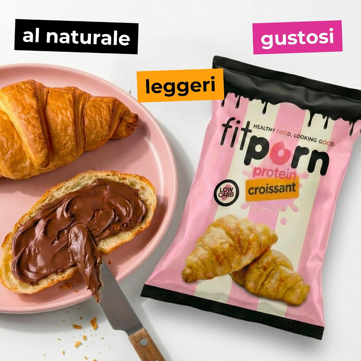 Protein Croissant Lowcarb 35g - Fitporn® - Healthy Food, Looking Good.