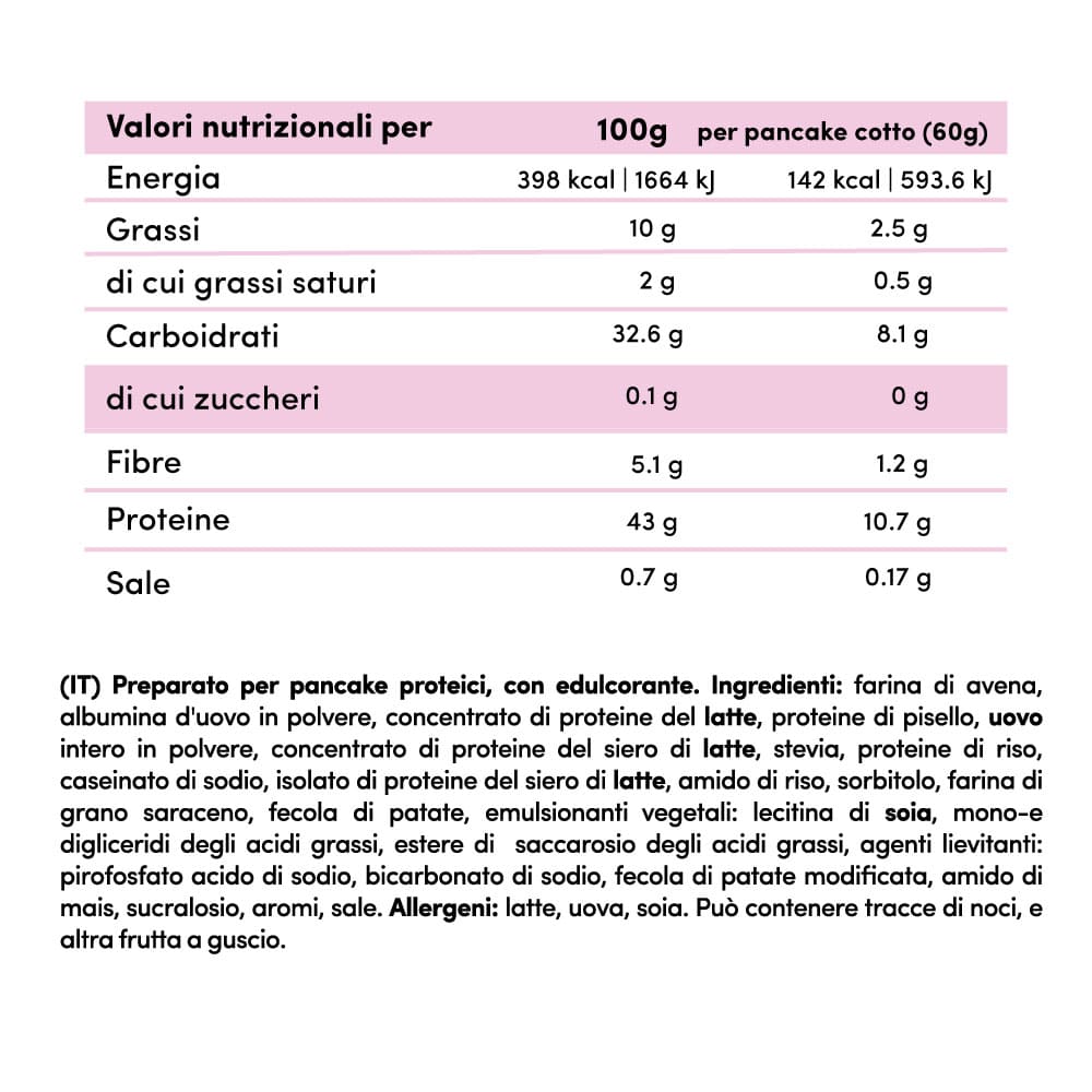 Protein Pancake Mix Senza Zuccheri - Original 500g - Fitporn® - Healthy Food, Looking Good.
