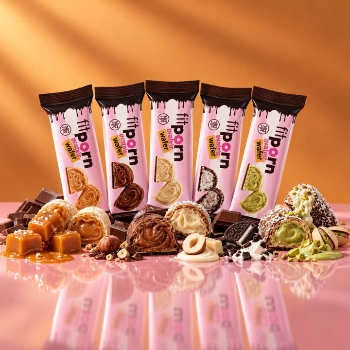 Wafer proteico ripieno senza zuccheri 30g - Fitporn® - Healthy Food, Looking Good.